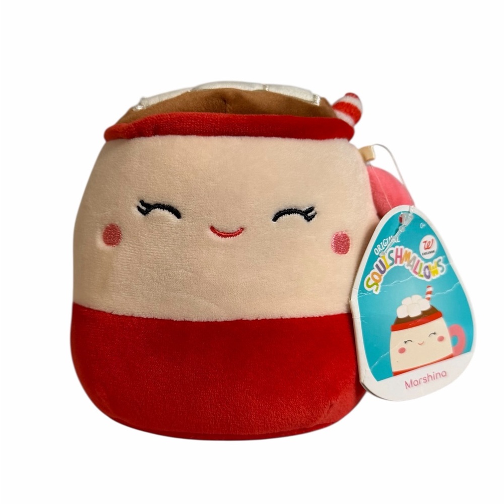 Squishmallows Marshina Mug Filled with Hot Chocolate & Marshmallows 5”